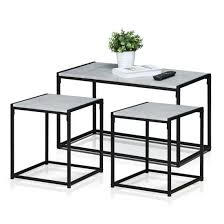 Useful and elegant, side tables are more than just a place to throw your mail or place a lamp. Living Room 3 Piece Table Set Coffee Table Two End Side Tables Wood Home Accent Furniture China Coffee Table Coffee Table Below Couch Made In China Com