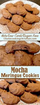Traditional no bake cookies are loaded with carbohydrates; Mocha Meringue Cookies Keto Low Carb Sugar Free Sugar Free Cookies Low Carb Cookies Meringue Cookies