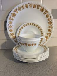 Sold and shipped by zwilling j.a. Pyrex Corelle Butterfly Gold Dinnerware Gold Dinnerware Vintage Dishware Dinnerware