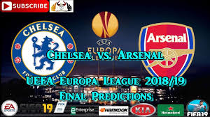 2 uefa cup winners' cup: Chelsea Vs Arsenal Uefa Europa League Final 2018 19 Predictions Fifa 19 Youtube