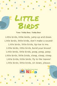 Little Birds Classroom Songs Kindergarten Songs School Songs