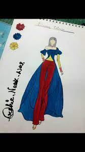 Draw your own stickers to create pinkatastic scenes! Fashion Sketch Using Primary Colour Fashion Drawing Dresses Illustration Fashion Design Dress Sketches