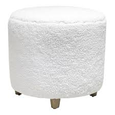 Black And White Ottoman Bench Sherpa Ottoman White In 2020 Ottoman Affordable Ottoman At Home Store