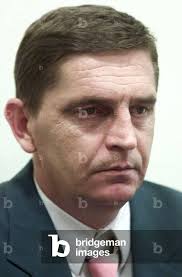 Image of Bosnian Serb Dragan Nikolic, 43, looks