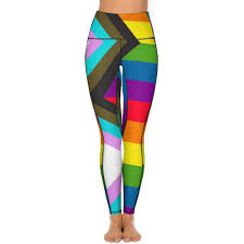 HELVES Progress Pride Flag Rainbow Gay Lesbian Transgender Bisexual  LGBTQHigh Waist Yoga Pants Gym Sports Pants Stretchy Skinny Leggings for  Running : Amazon.co.uk: Fashion