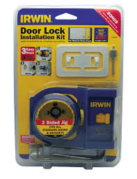 Fits all interior and exterior doors with. Irwin 2 3 8 Bi Metal Door Lock Installation Kit At Menards