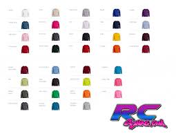 Sponsor Hoodie Color Chart Rc Swag Stickers T Shirts