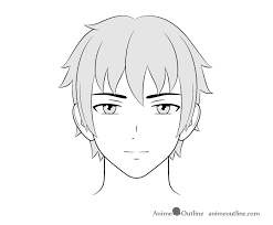 Draw it with simple geometric shapes, alphabet letters, and numbers and then show off your drawing to all of your friends and family. How To Draw Male Anime Characters Step By Step Animeoutline