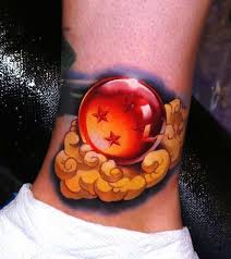 They are major symbols of the show and look nice almost anywhere on your body. Dragon Ball Ball Tattoo