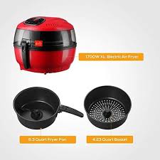 Just choose your preset with 1 easy tap on the display and you're ready to cook. Air Fryer Kuppet 5 8qt Multi Function Electric Hot Air Fryer With 6 Cooking Presets Black Automatic Switch Off Oven Oilless Cooker Extra Large Capacity Nonstick Fry Basket 1700w Fryers Kitchen Dining Prinro Co Za
