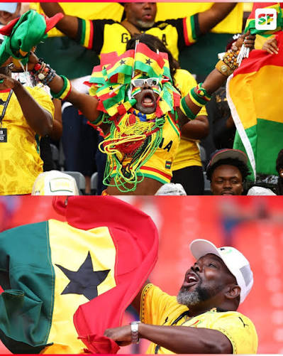 Seleção africana comemorando