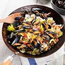 Aldi Belgie Recept Mosselen In De Wok Met Groenten En Rijst Mosselen Groenten Mossel Recepten