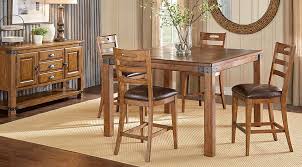 Eric Church Highway To Home Heartland Falls Brown 5 Pc Counter Height Dining Room Dining Room Sets Affordable Dining Room Sets Rustic Dining Room