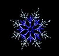2D Motif Light Snowflake Smart Christmas Decorations