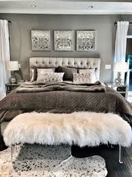 Neutral tone color stone flooring, black silver gilded furniture, black. Neutral Bedroom Ideas With Dark Furniture Trendecors