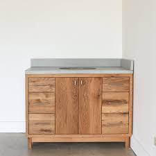 Shop linen cabinets and a variety of bathroom products online at lowes.com. Solid Wood Bathroom Vanity 48 Mid Century Modern Etsy Reclaimed Wood Vanity Wood Vanity Modern Wood Furniture