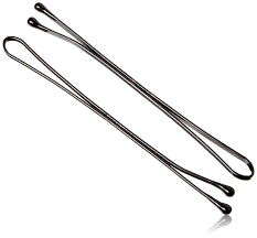 Buy Kleravitex 2.75 BLACK Jumbo Bobby Hair Pins - Black Tipped Flat Style  Pins for Women - Perfect For Rollers - Hair Pins for Wedding & Party  Styling - Suitable for ALL