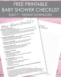 Parenthood is an overwhelming experience, and an innovative way. Free Printable Baby Shower Checklist Cutestbabyshowers Com