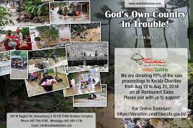 We Are Donating 10 Of The Sale Proceedings To Kerala Charities From Aug 19 To Aug 31 2018 On All Restaurant Sales Ple All Restaurants Supportive 10 Things
