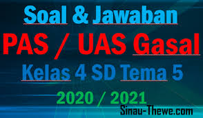 Soal Jawaban Pas Kelas 4 Sd Tema 5 Semester Gasal Kurikulum 2013 Tahun 2020 2021 Sinau Thewe Com