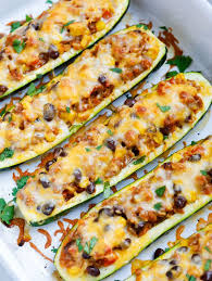 Baked Southwest Zucchini Boats Recipe In 2020 Zucchini Boats Healthy Cooking Recipes Zucchini Boat Recipes
