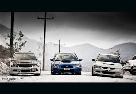 Subaru Impreza Wrx Sti Vs Mitsubishi Lancer Evolution X Evo 9 Mr Subaru Wrx Sti Evo 8 Rs Evo 9 Subaru Japanese Cars