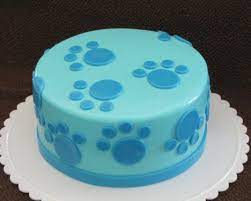 Blue's clues paw print cake. Blue S Clues Birthday Cake Children S Birthday Cakes Dog Birthday Cake Childrens Birthday Cakes Birthday Party Cake