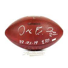 Dez Bryant Autographed Dallas Cowboys Game Used Football From 12 21 2014 Vs The Indianapolis Colts Panini Dallas Cowboys Game Indianapolis Colts Dallas Cowboys