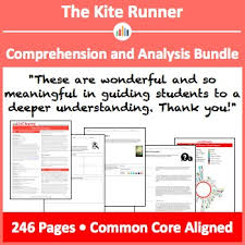 The Kite Runner Comprehension And Analysis Bundle