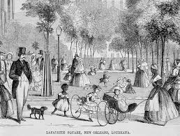 A Drawing Of Lafayette Square New Orleans 1854 Lafayette Square New Orleans Louisiana Reproduced From Bal Lafayette Square Louisiana History New Orleans