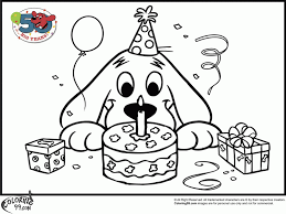 This print is customizable from colors and font to information and categories on the print itself. Printable Happy Birthday Coloring Pages With Dogs Coloring Home