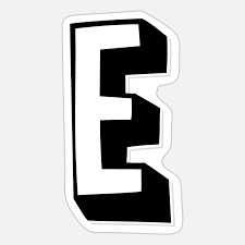 Eight countries start with the letter e: Buchstabe E Alphabet E Sticker Spreadshirt