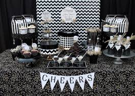 Mayen 30 pcs 12 inch black and white latex balloons set, black agate marble tie dye swirl balloons for birthday party decorations baby showers bachelorette party supplies balloon garland arch kit. Kara S Party Ideas Black White New Year S Eve Party