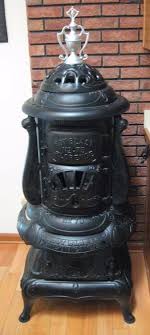 Antique 1917 Florence Hot Blast No 75 Wood Coal Burning Pot Belly Parlor Stove Parlour Stove Antique Wood Stove Stove