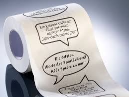 Infactory Klopapier Witze Toilettenpapier Witze 1 Rolle Wc Rolle Toilettenpapier Witze Papier