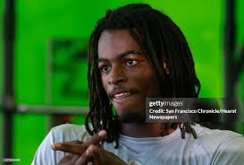 Antioch high school football star Najee Harris during a work out with...  News Photo