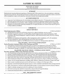 chief administrative officer resume