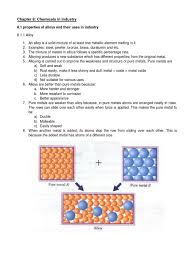 Science form 4 all topics (nota ringkas). Form 4 Science Chapter 8 Alloy Metals