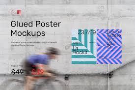 Download Glued Poster Mockups On Behance