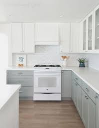 Image Result For Kitchen With Different Color Upper And Lower Cabinets Kitchen Cabinets Grey And White Kitchen Cabinet Design New Kitchen Cabinets