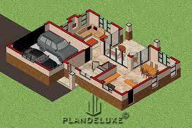 Small 3 bedroom house plans. Simple 3 Bedroom House Plans With A Garage Bali Style Plandeluxe