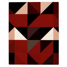 Black And Red Pattern Design Red Black And Tan Geometrical Pattern Design Plaque Patterns Pattern Special Unique Design Gift Idea Diy Geometric Pattern Design Pattern Design Geometric