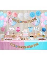 Gender Reveal Party Decorations Boy Or Girl Gender Reveal Balloons Photo Booth Props Straws For Baby Shower Decorations 84 Pack Set 1 Cl1800ir6q3 In 2020 Gender Reveal Party Decorations