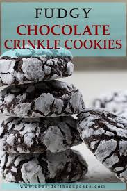 Fudgy Chocolate Crinkle Cookies Consider The Cupcake Recipe Chocolate Crinkle Cookies Recipe Chocolate Crinkle Cookies Crinkle Cookies Recipe
