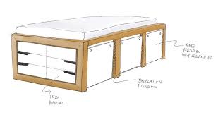 Ikea Hack Mandal Kommoden Bett Kommoden Bett Bett Bauen Bett Mobel