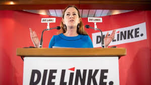 Wissler wunderte sich, dass ausgerechnet die grünen, die sich mal als friedenspartei gegründet hatten, ein bekenntnis zum kriegsbündnis nato fordern. Hessens Fraktionschefin Wissler Will Linken Bundesvorsitzende Werden