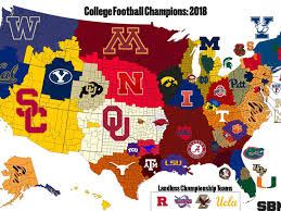 Got a last second touchdown right before halftime and the game. A Complete College Football Empires Map Of National Championship Claims Sbnation Com