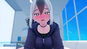 Blushed Anime Teen Dressed in Hoodie & Skirts Gets Mouth Full of Cum