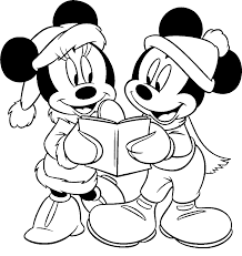 Coloring page of classic mickey mousend friends mickeymouse free disney christmas pages merry baby for kids 1024x801wesome. Mickey And Minnie Christmas Coloring Pages Coloring Home