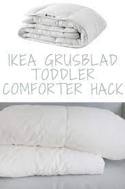 Ikea Grusblad Toddler Comforter Hack Happy Messy Life Toddler Comforter Ikea Toddler Bed Toddler Bed Duvet